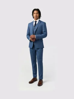 Antique Rogue Blue Blake Texture Jacket^ Blue Suits|Suits & Tuxedos