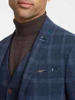 Antique Rogue Blue Hart Tweed Jacket^ Blue Suits