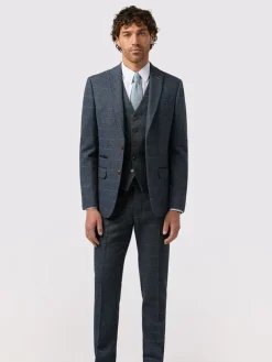 Clearance Antique Rogue Blue Maverick Hbone Check Jacket