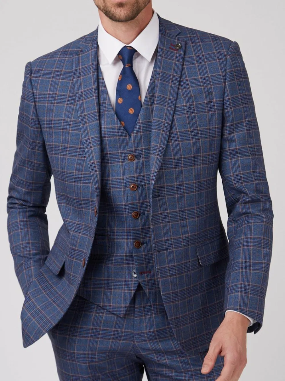 New Antique Rogue Blue Overcheck Jacket