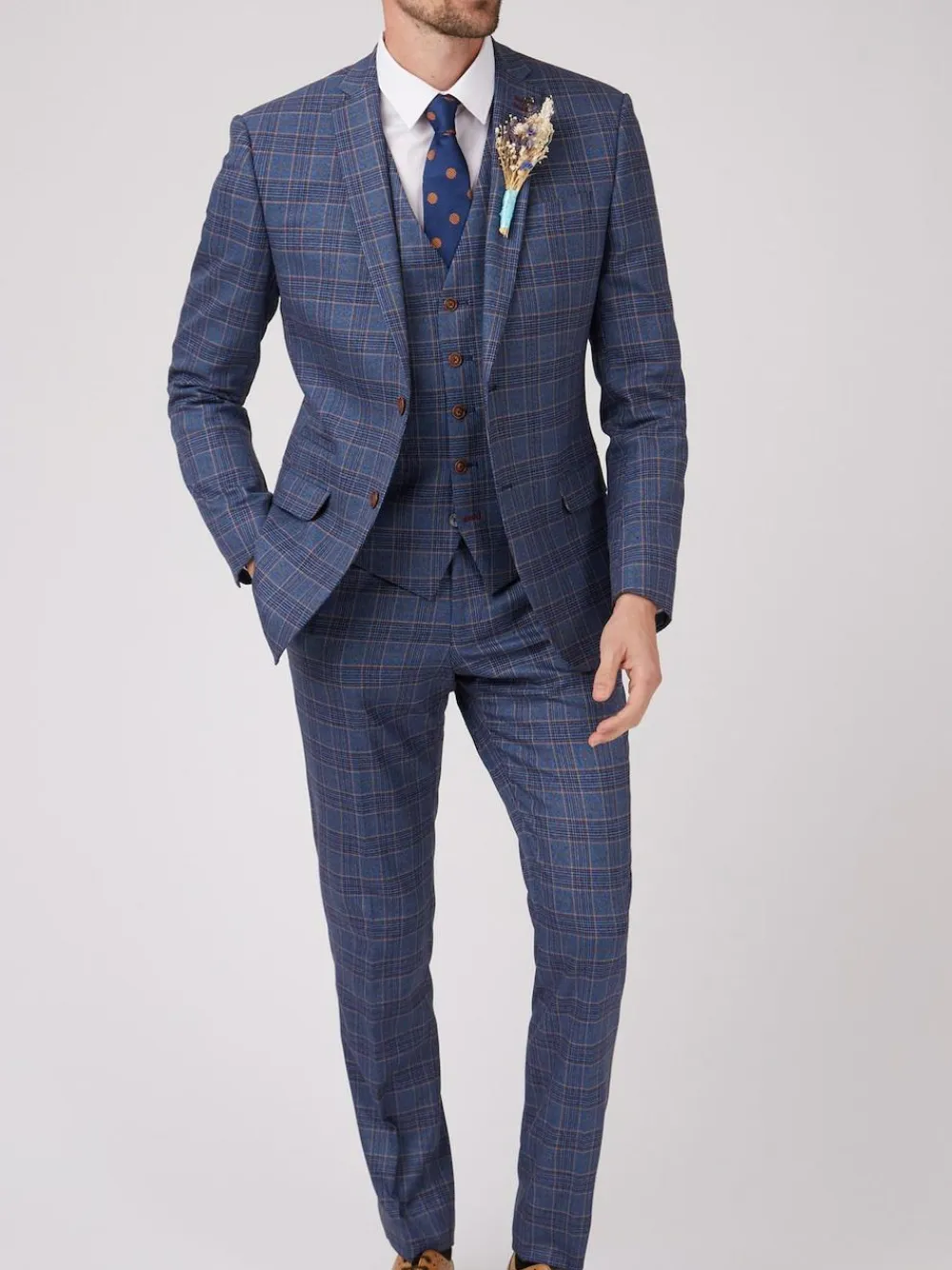 New Antique Rogue Blue Overcheck Jacket