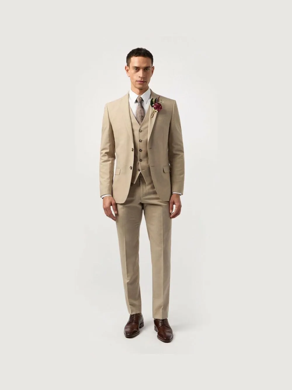 Antique Rogue Cream Slim Plain Jacket^ Suits & Tuxedos