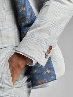 Antique Rogue Grey Agate Taupe Check Jacket^ Grey Suits