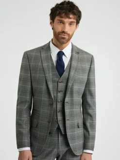Antique Rogue Grey Bailey Check Jacket^ Suits & Tuxedos|Grey Suits
