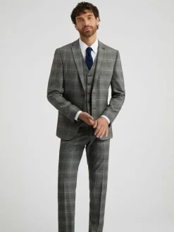 Antique Rogue Grey Bailey Check Jacket^ Suits & Tuxedos|Grey Suits