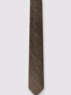 Outlet Antique Rogue Natural Linen Blend Daisy Geo Tie