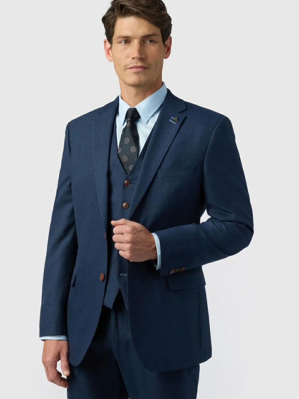 Outlet Antique Rogue Navy Blake Texture Regular Jacket