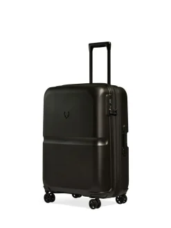 New Antler Medium in Single Stripe Luggage Bag Black