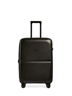New Antler Medium in Single Stripe Luggage Bag Black