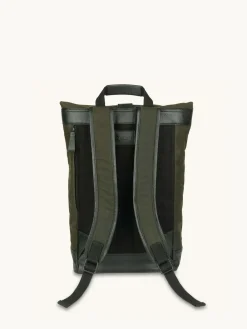 Hot Apatchy Green The Cavendish Waxed Canvas & Leather Backpack