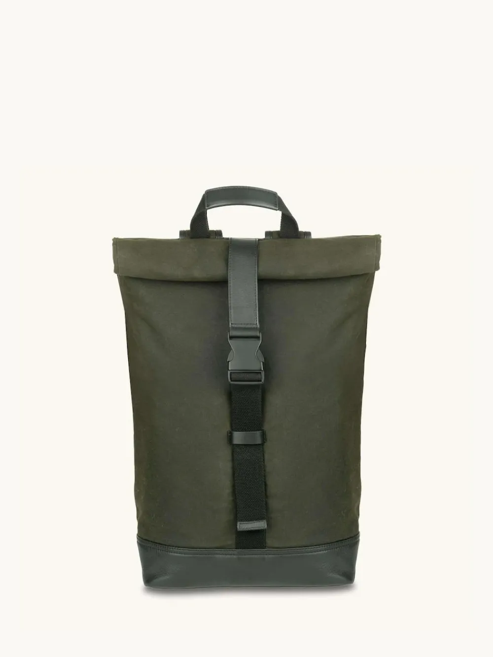 Hot Apatchy Green The Cavendish Waxed Canvas & Leather Backpack