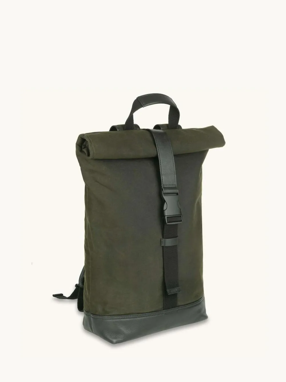 Hot Apatchy Green The Cavendish Waxed Canvas & Leather Backpack