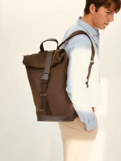 Hot Apatchy Green The Cavendish Waxed Canvas & Leather Backpack