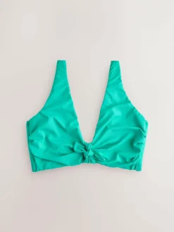 Next DD+ Knot Front Plunge Bikini Top^Women Swimwear