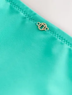 Online Next Tie Side Bikini Bottoms Aqua Green