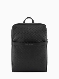 Armani Exchange Black Backpack^ Bags