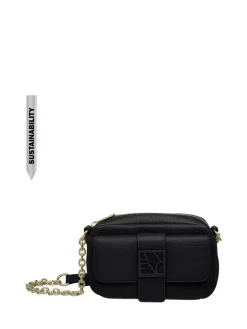 Clearance Armani Exchange Logo Messenger Black Bag