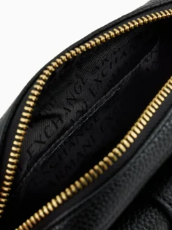 Clearance Armani Exchange Logo Messenger Black Bag