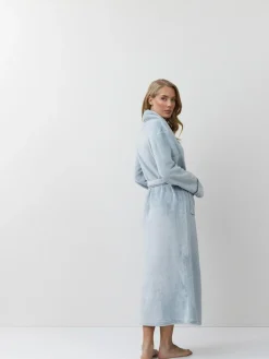 Aruelle Blue Pin Stripe Lea Long Robe^Women Bathrobes