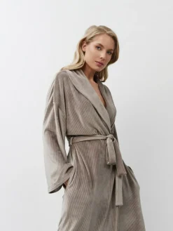 Aruelle Brown Capucine Mid Length Robe^Women Bathrobes