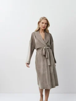 Aruelle Brown Capucine Mid Length Robe^Women Bathrobes