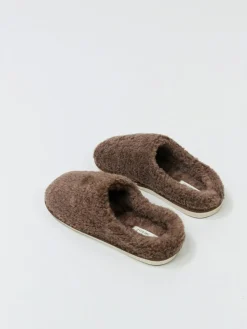 Aruelle Cleo Extra Soft Brown Crafted Slippers^Women Slippers