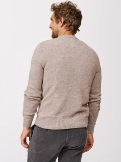 Online Aubin Phillips Lambswool Natural Crew Neck Jumper