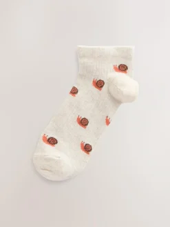 Next Autumn Animals Ditsy Trainers Socks 4 Pack