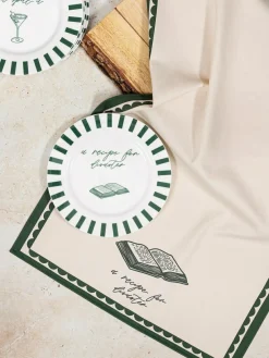 Best Avalon Home Forest Green Recipe for Disaster Dessert Plate