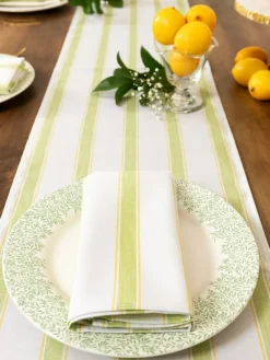 Avalon Home Multi Ticking Stripe Napkins Set of 2^ Table Linen, Placemats & Coasters|Branded Kitchenware