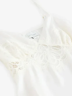 Hot B by Ted Baker Ecru Satin Lace Bridal Slip