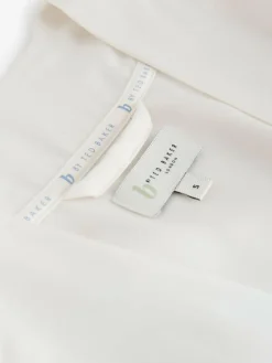 B by Ted Baker Ecru Satin Lace Bridal Robe^Women Bathrobes