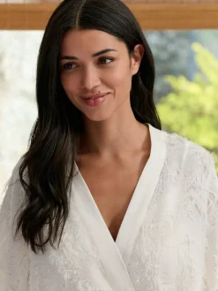 B by Ted Baker Feather Ivory Bridal Robe^Women Bathrobes|All Night & Lounge