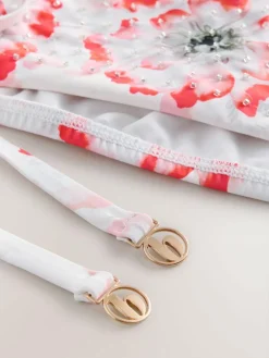 B by Ted Baker Floral High Waist White Briefs^Women Swimwear