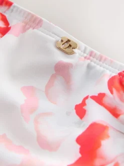 B by Ted Baker Floral High Waist White Briefs^Women Swimwear