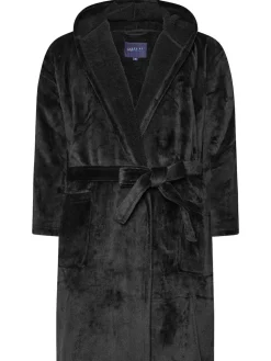 Clearance BadRhino Big & Tall Black Plush Dressing Gown