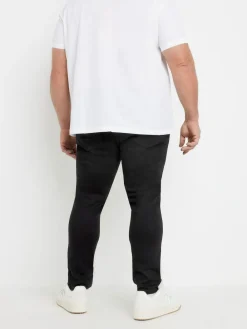 Sale BadRhino Big & Tall Tapered Strech Jeans Black