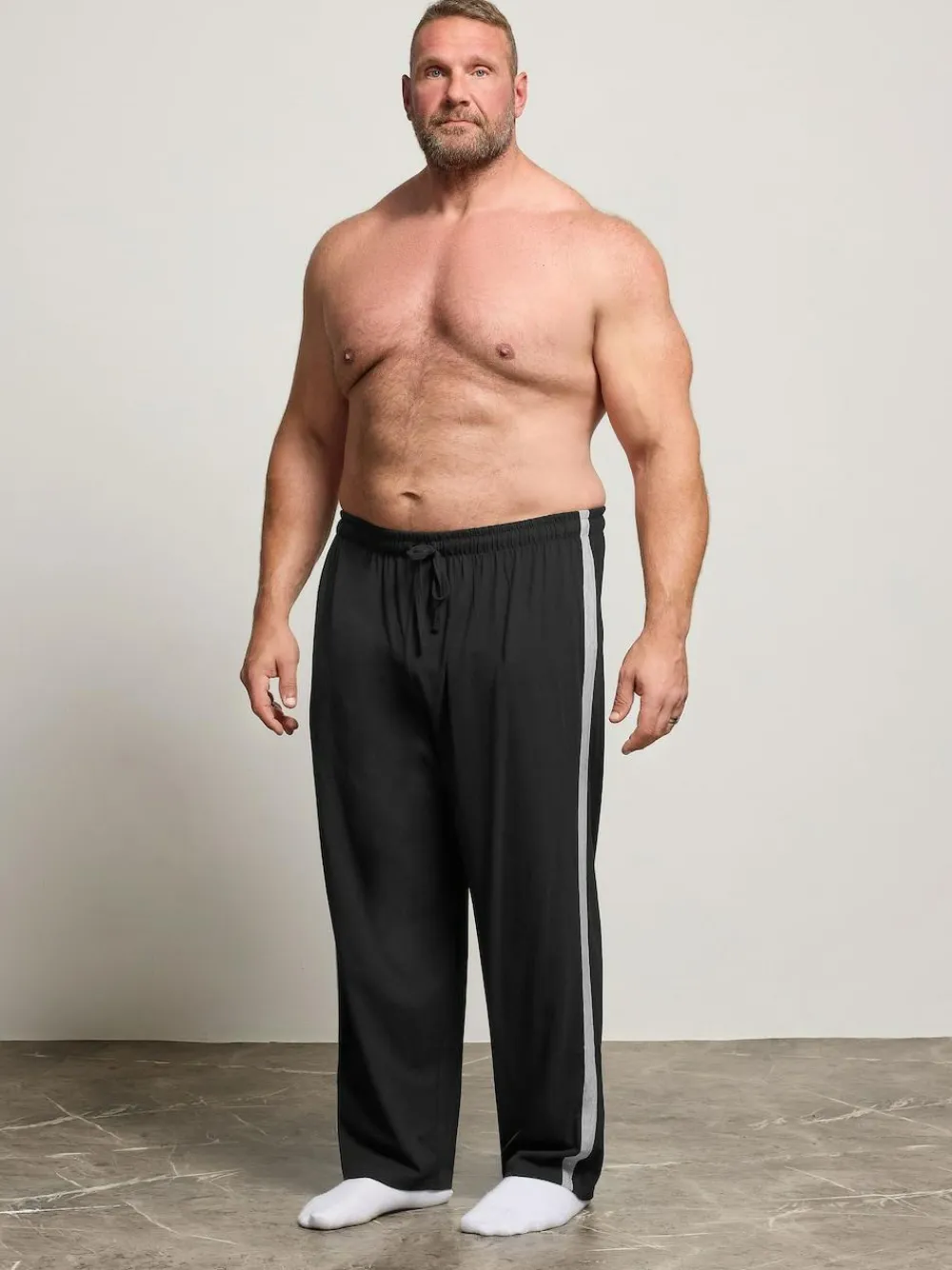 Sale BadRhino Big & Tall Jersey Lounge Joggers Black