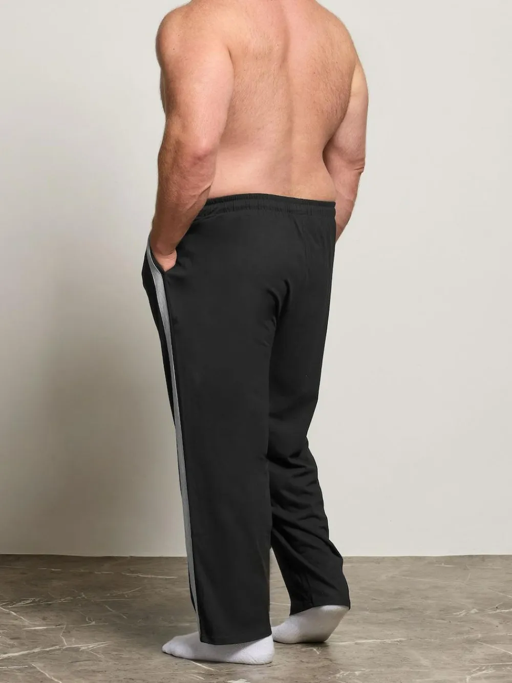 Sale BadRhino Big & Tall Jersey Lounge Joggers Black