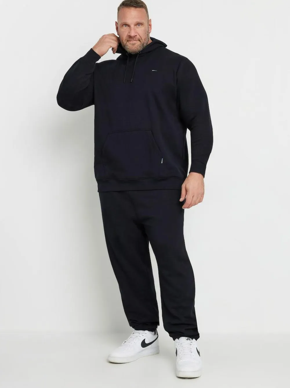 BadRhino Big & Tall Blue Hoodie and Cargo Joggers Set^ Joggers|Joggers