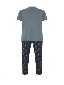 BadRhino Big & Tall Blue Stag Pyjamas Set^ Pyjamas
