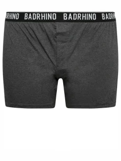 Sale BadRhino Big & Tall Boxers 5 Packs Grey