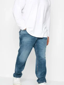 BadRhino Big & Tall Washed Denim Jeans^ Jeans|Jeans