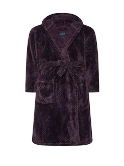 BadRhino Big & Tall Red Textured Hooded Robe^ Bathrobe