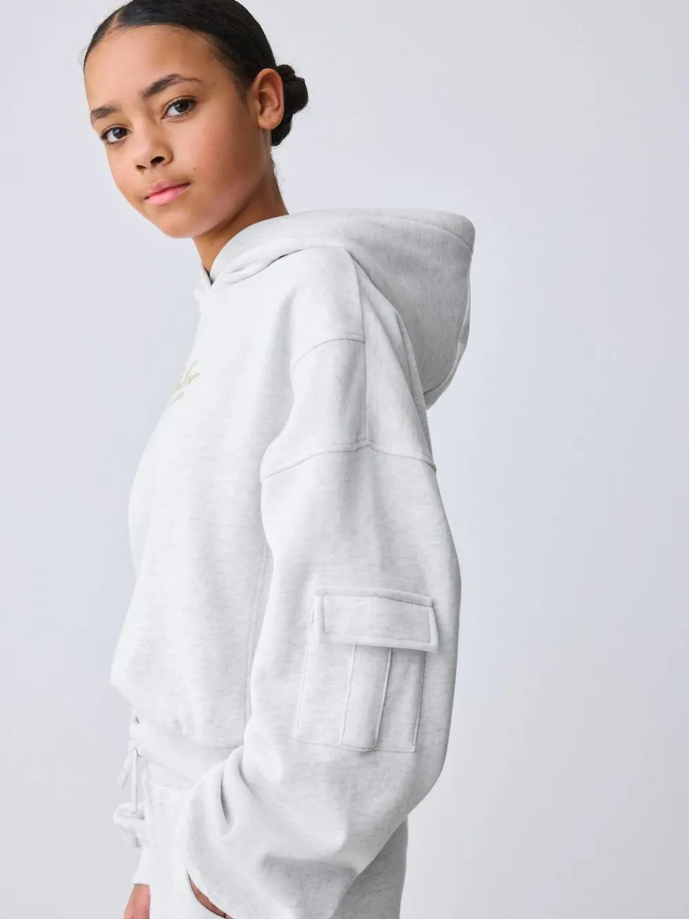 Baker by Ted Baker 2 Piece Grey Marl Graphic Hoodie & Cargo Joggers Set^ Sweatshirts & Hoodies|Sets & Coords