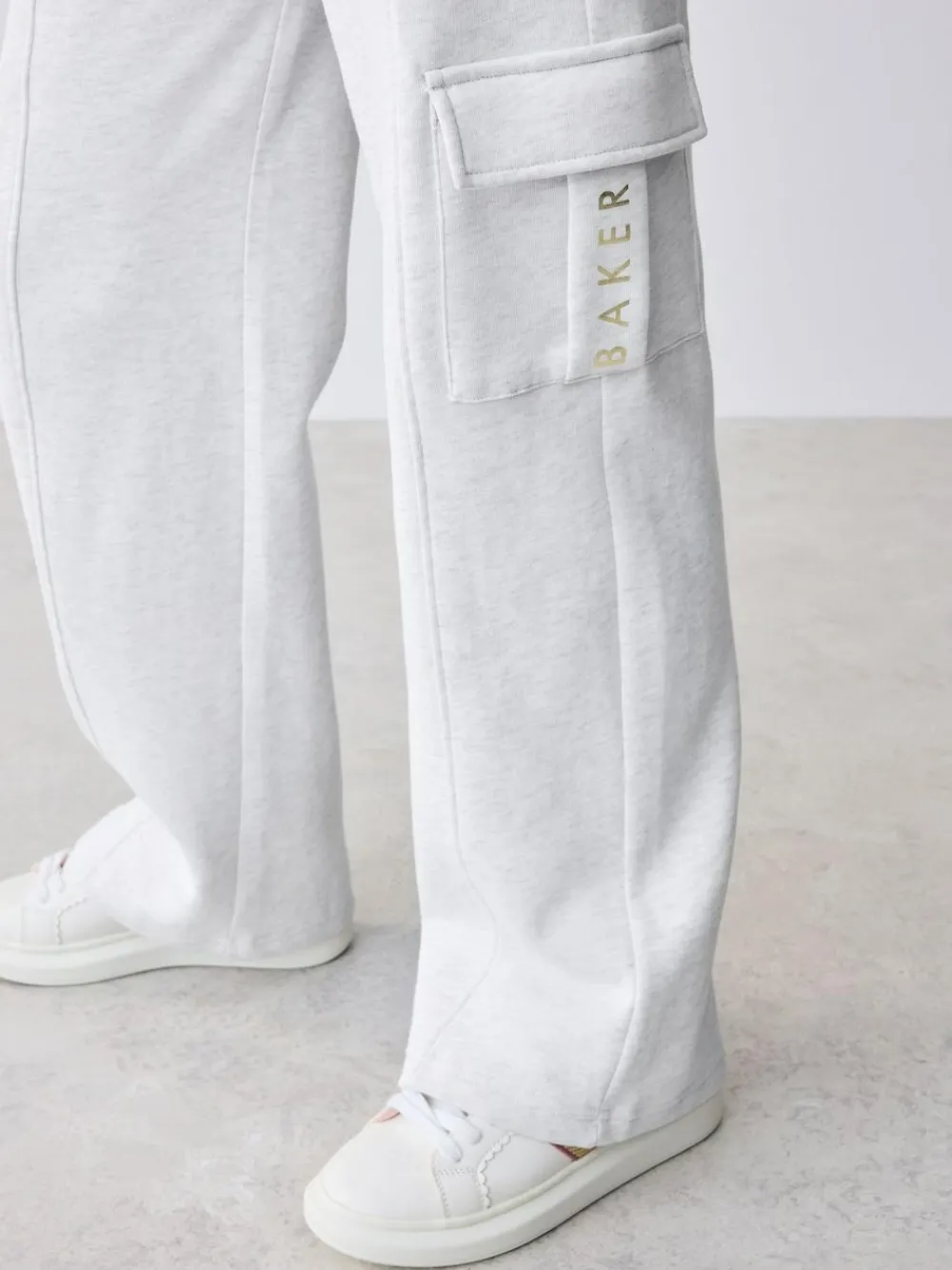 Baker by Ted Baker 2 Piece Grey Marl Graphic Hoodie & Cargo Joggers Set^ Sweatshirts & Hoodies|Sets & Coords