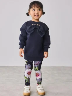 Baker by Ted Baker 2 Piece Longline Bow Sweat and Floral Leggings Set^ Sweatshirts & Hoodies