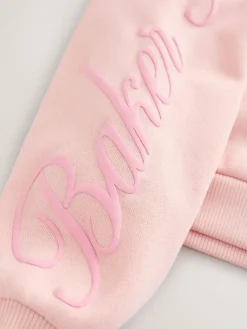 New Baker by Ted Baker 2 Piece Boxy Sweat & Wide Leg Joggers Set Pink