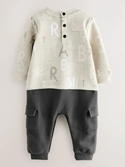 Baker by Ted Baker All Over Print Long Sleeve Romper^ Rompers & Overalls