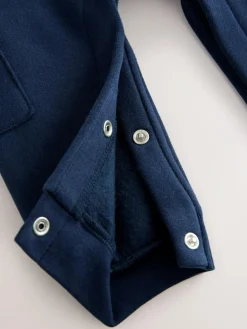 New Baker by Ted Baker All Over Print Long Sleeve Romper Blue